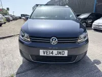 Used VW Touran SE 105 HP (77 kW) 2014 Blue MPV