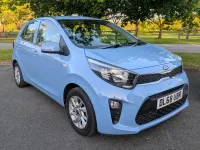 Begagnad Kia Picanto 66 HK (48 kW) 2018 Blå Halvkombi