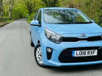 Used Kia Picanto 66 HP (48 kW) 2018 Blue Hatchback