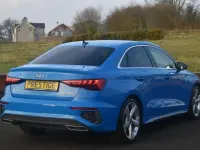 Used Audi A3 S-Line 150 HP (110 kW) 2024 Blue Sedan