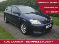 Usado Toyota Corolla 110 HP (80 kW) 2002 Azul Citadino