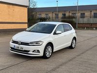 Begagnad VW Polo SEL 2019 Vit Halvkombi