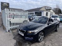 Used BMW 218 Sport Line 2016 Black Cabriolet