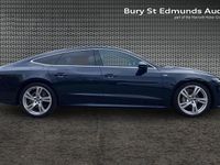 Used Audi A7 S-Line 200 HP (147 kW) 2020 Blue Sedan