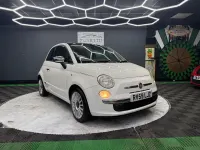 Used Fiat 500 Lounge 69 HP (50 kW) 2009 White Cabriolet