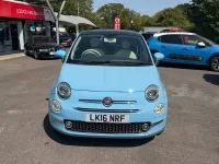 Used Fiat 500 Lounge 69 HP (50 kW) 2016 Blue Hatchback