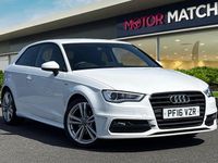Begagnad Audi A3 S-Line 2016 Vit Halvkombi