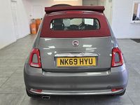Used Fiat 500C Lounge 69 HP (50 kW) 2019 Electroclash grey Cabriolet