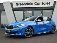 Used BMW M135 Luxury Line 306 HP (225 kW) 2023 Blue Hatchback