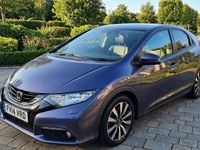 Begagnad Honda Civic SR 120 HK (88 kW) 2014 Blå Halvkombi
