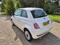 Used Fiat 500 Lounge 69 HP (50 kW) 2014 White Hatchback