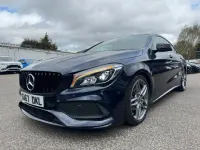 Used Mercedes CLA180 AMG line 122 HP (89 kW) 2017 Blue Sedan