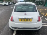 Used Fiat 500 Lounge 69 HP (50 kW) 2011 White Hatchback