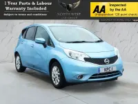 Begagnad Nissan Note Acenta 80 HK (58 kW) 2014 Blå Halvkombi