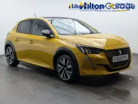 Used Peugeot e-208 Premium 100 kW (136 HP) 2021 Yellow Hatchback