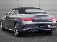 Used Mercedes C220 AMG Line Premium Plus 170 HP (125 kW) 2018 Selenite grey Cabriolet