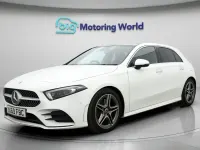 Begagnad Mercedes A250 AMG line 2019 Vit Halvkombi