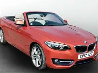 Begagnad BMW 218 Sport Line 150 HK (110 kW) 2017 Orange Cab