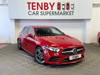 Used Mercedes A200 AMG Line Premium 163 HP (119 kW) 2019 Red Hatchback