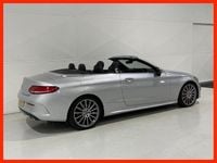 Used Mercedes C250 AMG line 204 HP (150 kW) 2018 Silver Cabriolet