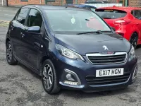 Used Peugeot 108 Allure 82 HP (60 kW) 2017 Blue Hatchback