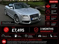 Used Audi A5 Cabriolet Comfort 2010 Silver Cabriolet