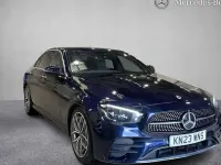 Used Mercedes E200 AMG line 200 HP (147 kW) 2023 Blue Sedan