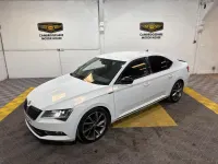 Used Skoda Superb SportLine 147 HP (108 kW) 2018 White Hatchback