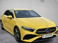 Used Mercedes A180 AMG line 136 HP (100 kW) 2023 Yellow Hatchback