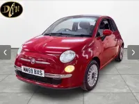 Used Fiat 500 Lounge 69 HP (50 kW) 2010 Red Hatchback