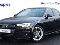 Used Audi A4 S-Line 150 HP (110 kW) 2018 Black Sedan