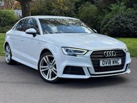 Used Audi A3 S-Line 116 HP (85 kW) 2018 White Sedan