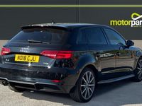 Used Audi A3 Black Edition 115 HP (84 kW) 2018 Brilliant black gloss Hatchback