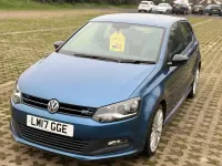 Begagnad VW Polo BlueGT 150 HK (110 kW) 2017 Blå Halvkombi