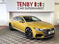 Used VW Arteon R-line 190 HP (139 kW) 2018 Yellow Hatchback