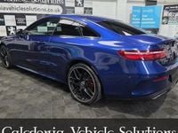 Used Mercedes E350 AMG line 313 HP (230 kW) 2019 Blue Coupe
