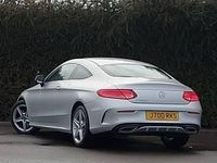 Used Mercedes C220 AMG line 170 HP (125 kW) 2018 Silver Coupe