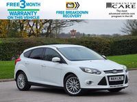Used Ford Focus Zetec 2014 White Hatchback