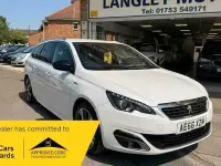 Used Peugeot 308 GT-line 130 HP (95 kW) 2016 Pearl white metallic Estate