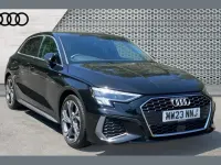Used Audi A3 Comfort 190 HP (139 kW) 2023 Mythos black Sedan