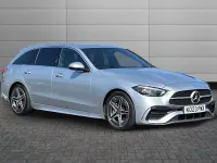 Used Mercedes C300 AMG line 281 HP (206 kW) 2023 High tech silver Estate