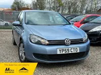 Used VW Golf VI SE 105 HP (77 kW) 2009 Blue Hatchback