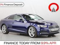 Used Audi A5 S-Line 190 HP (139 kW) 2020 Blue Coupe