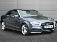 Used Audi A3 Cabriolet S-Line 148 HP (108 kW) 2018 Brilliant black Cabriolet