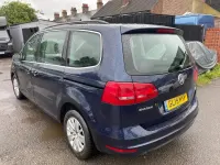 Used VW Sharan SE 140 HP (102 kW) 2015 Blue MPV