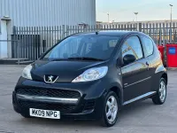 Used Peugeot 107 68 HP (50 kW) 2009 Black Hatchback