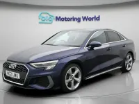 Used Audi A3 S-Line 150 HP (110 kW) 2021 Blue Sedan