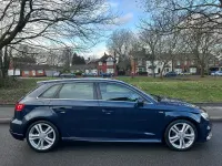Used Audi A3 S-Line 150 HP (110 kW) 2017 Blue Hatchback