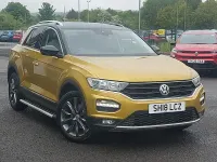 Used VW T-Roc Design 150 HP (110 kW) 2018 Yellow SUV