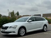 Used Skoda Superb SE Technology 150 HP (110 kW) 2017 White Estate